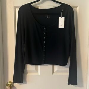 NWT black long sleeve shirt